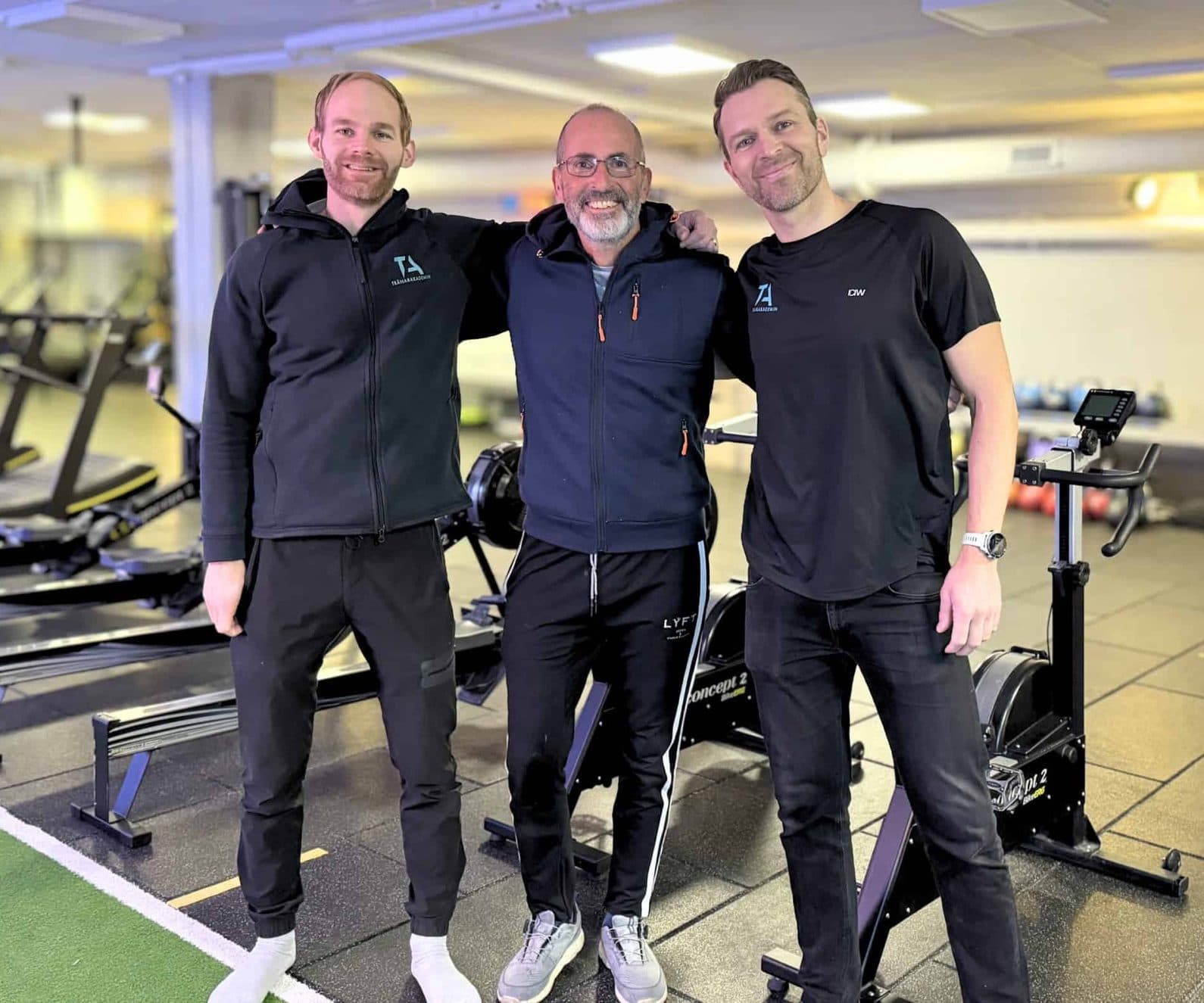 Jakob Dehnisch, Peter Martin and Carl Norell in Framgångshallen at Bosön
