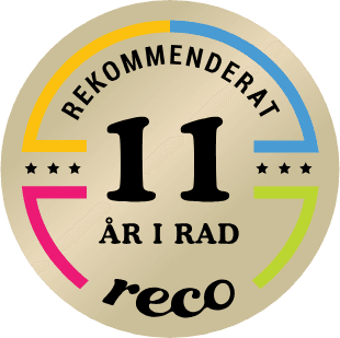 Rekommenderat på Reco 11 år i rad
